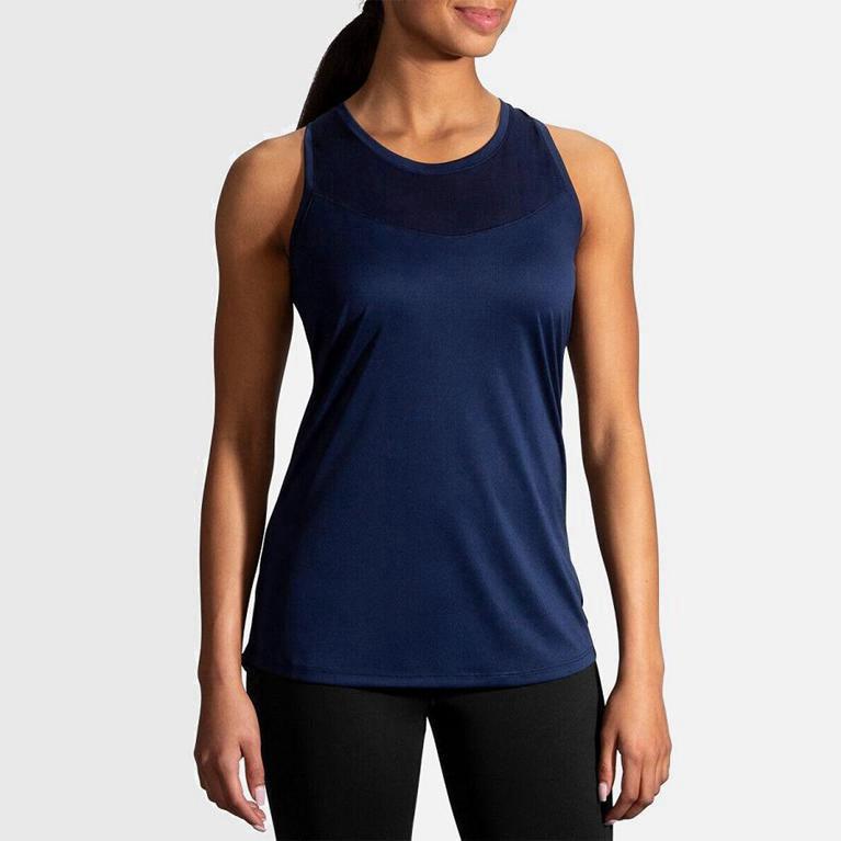 Brooks Stealth NZ - Women's Running Tank Top - Blue (19073-MJUS)